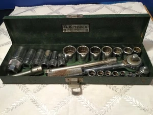 S-K Tools 25 Piece Socket Set in Metal Box - Picture 1 of 11