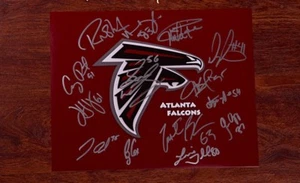 GFA Atlanta Falcons * 2014 TEAM * Signed 11x14 Photo F3 COA - Picture 1 of 1