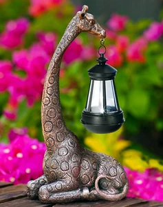 11 "Giraffe Statue for Garden and Home Decor - Ideal for Giraffe & Mom Gifts, Bi - Picture 1 of 7