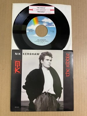 NIK KERSHAW The Riddle / Progress (Live) 45 +PS MCA MCA-52544 NEW UNPLAYED +ts - Image 1 of 4