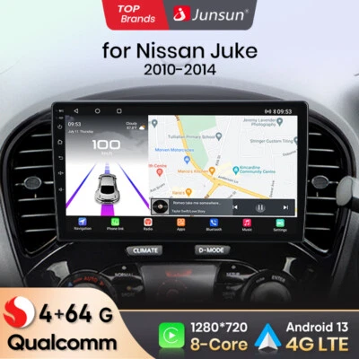 Qualcommchip Für Nissan Juke J15 2010-2014 CarPlay Android 13 Autoradio GPS 64G - Bild 1 von 4