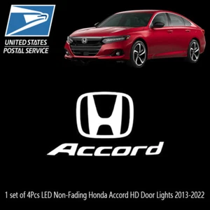 2 pairs HD Car LED Door Light Projector Emblem Kit For Honda Accord 2013-2022 - Picture 1 of 5