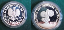20000 Zloty Silber Münze Polen 1991 Olympiade 1992 Gewichtheber (120902)