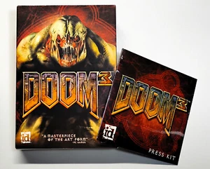 DOOM 3 PC Game + RARE DOOM 3 Activision Press Kit, CIB NIB BRAND NEW SEALED - Picture 1 of 23