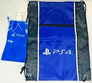 Sony PS4 Play Station 4 String Swag Bag Backpack And Water Bag - Picture 1 of 2