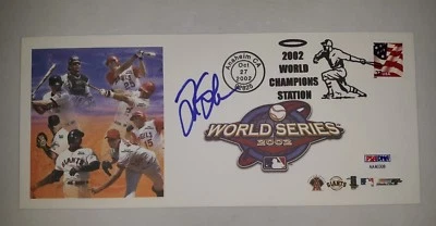 Tim Salmon Signed 2002 World Series Cache PSA DNA COA Postmarked Rare Autograph - Image 1 of 3