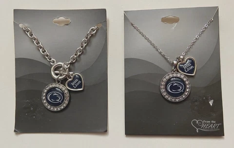 Penn State Nittany Lion Heart Iron Lion Necklace and Bracelet From The Heart Cover