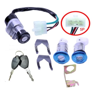 GY6 Key Ignition Switch Lock Set 5-Wire 49cc 50cc 150cc 250cc Scooter Moped - Picture 1 of 6
