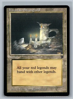 Magic The Gathering Legends Mountain Stronghold MTG TCG CCG - Image 1 of 2