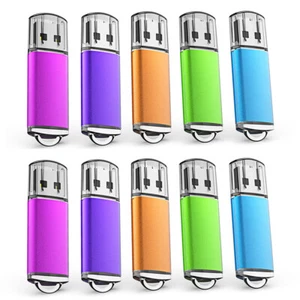 Kootion 5/50/100 Stück 8GB USB 2.0 Metal Speichermedien USB Sticks Mehrfarbig - Bild 1 von 12