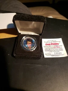 Elvis Presley Colorized 2002 U.S. Tennessee Quarter with COA Nice Piece Rare - Picture 1 of 6