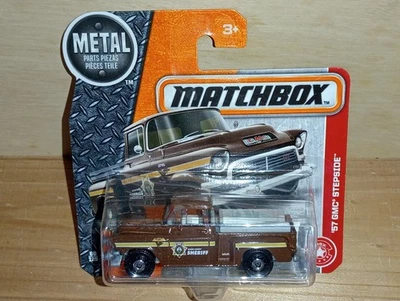 Matchbox Superfast / MB 985 - '57 GMC Pickup - Brown - Boone County Sheriff - Image 1 of 4