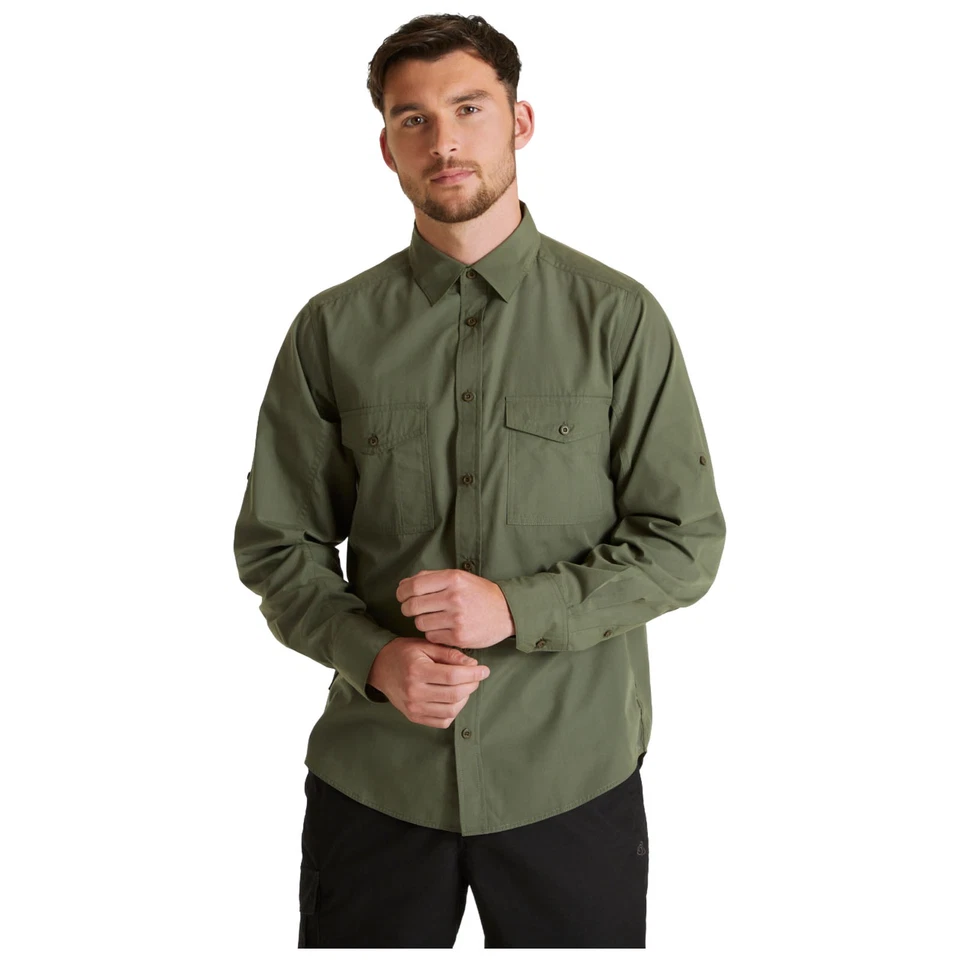 Camisa de Senderismo para Hombres Manga Larga Trekking Aire Libre Caminar Craghoppers Kiwi Foto 1 de 1