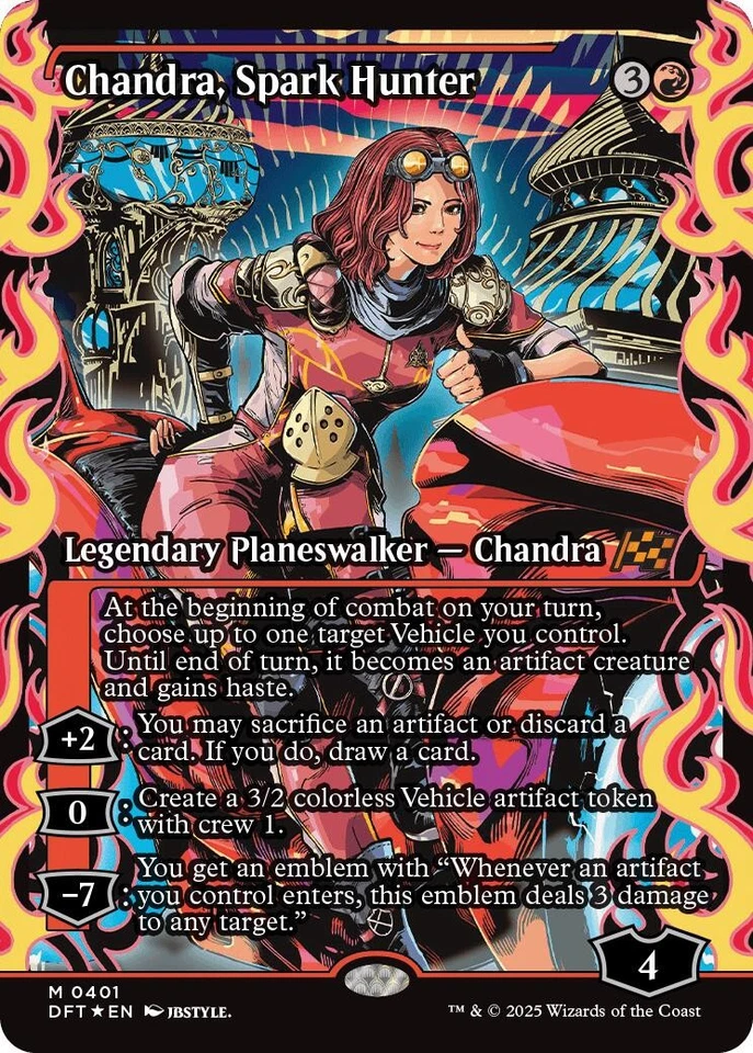 Chandra, Spark Hunter (Showcase) 401 NM Foil Aetherdrift MTG EN - Image 1 of 1