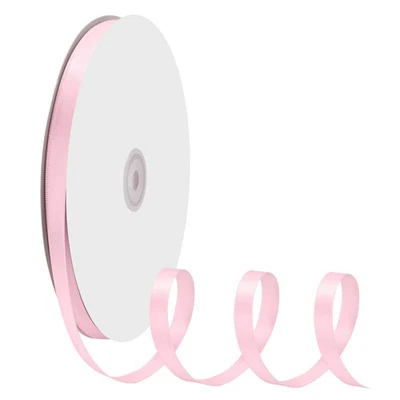 3/8" X 100 Yards Pearl Pink Double Faced Satin Ribbon for Crafts Bow Making - Image 1 of 4