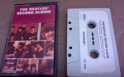 EX 1968 1st issue PAPER LABEL CASSETTE The Beatles Second Album Capitol 4XT 2080 - Image 1 of 4