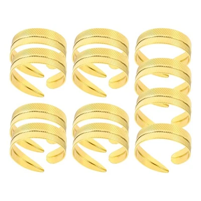  12 Pcs Anello Portatovagliolo Anelli Per Tovaglioli Da Tavola Di Unici - Immagine 1 di 4