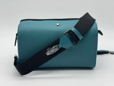 BOLSO BANDOLERA MONTBLANC EXTREME 3.0 CUERO TURQUESA 142 NUEVO 100% GENUINO $1600 Foto 1 de 4