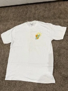 Vintage Sunny D Delight Summer Beach White Orange T Shirt Reach For The Sun - Picture 1 of 7