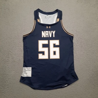 Camiseta de lacrosse Under Armour azul marino guardiamarina para mujer talla pequeña azul dorado Foto 1 de 4