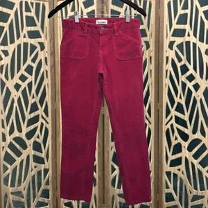 OLD NAVY Girl's Corduroy Pants Size 14 Hot Pink Raspberry Adj. Waist Stretch - Picture 1 of 6