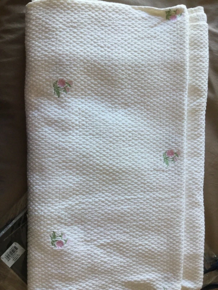 Tommy Hilfiger Blanco Algodón Cottage King Coverlet Belvedere  Foto 1 de 4