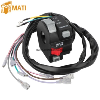 Interruptor de manillar arranque faros anulación para Polaris Big Boss 250 300 400L Foto 1 de 4