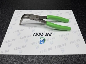 Snap-on Tools NEW GREEN Soft Grip 7" 90⁰ Angle Jaw Needle Nose Pliers 497ACF - Picture 1 of 11