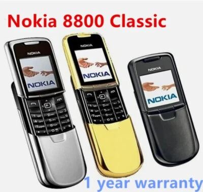 Original Nokia 8800 Mobile Phone 2G GSM Tri-band Unlocked Classic 3 Colors - Image 1 of 4