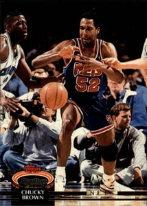 1992-93 Topps Stadium Club Chucky Brown # 371 New Jersey Nets MINT condition - Picture 1 of 2