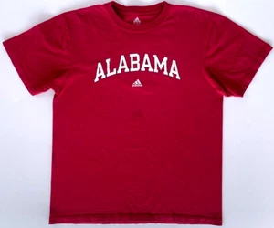 Alabama Crimson Tide Adidas T-Shirt/ Men’s XL X-Large Red 100% Cotton - Picture 1 of 7