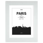 Photo Frame Plastic " Paris ", White, 5 7/8x7 7/8in