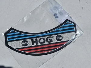 NEW 2021 HOG Harley Davidson Owners Group Patch Badge Jacket Wings Rocker Black - Picture 1 of 1