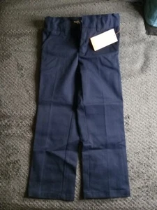 French Toast Boy's Adjustable Waist Relaxed Fit Pants, Blue, Size 5 Slim - Picture 1 of 5