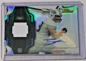Parche de camiseta autógrafo Finest Rookie Refractor 2014 Jace Amaro Jets Texas Tech - Imagen 1 de 1