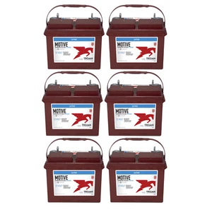6pc Trojan 24TMX 12V 85Ah Group 24 Flooded Deep Cycle Battery - Picture 1 of 2