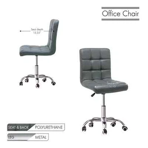 New Home Office Chair PU Leather Computer Desk Chair Adjustable Swivel Chair UK - Picture 1 of 6