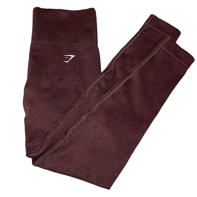 Leggings GymShark Pequeños Pantalones Activos Yoga Caminar Entrenamiento Granate Manchas Informales o Foto 1 de 4