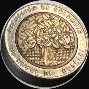Colombia XF 500 Pesos 1993-2012 Bimetallic: aluminium-bronze nickel brass C469 - Picture 1 of 2