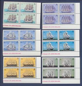 BERMUDA - Scott 337-342 - MNH blocks of four  - Ships - 1976