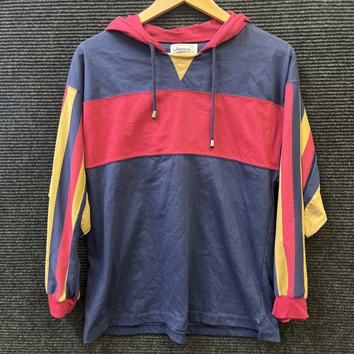 VETEMENTS Giacca con cappuccio Janeve pull over cordino colorato taglia piccolo blocco colore