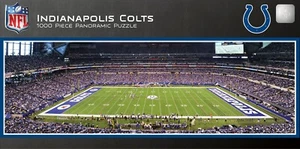INDIANAPOLIS COLTS STADIUM PANORAMIC JIGSAW PUZZLE NFL 1000 PC - Picture 1 of 4