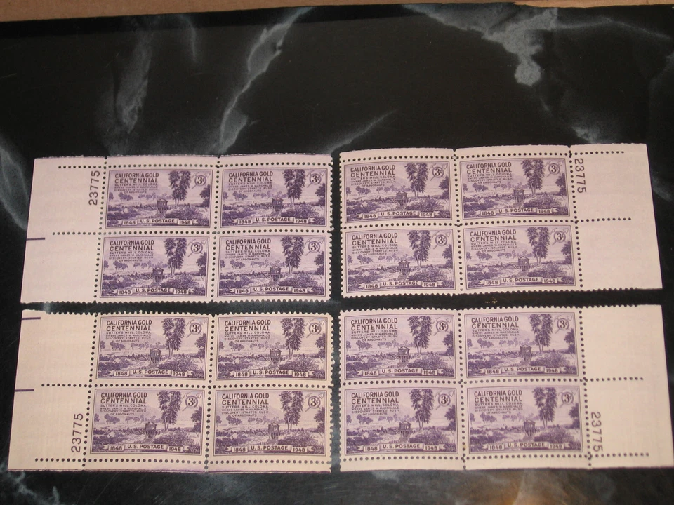 US Stamp 954 Plate Number 23775, All 4 Corners Matched for the Same PN. MNH - Image 1 of 1