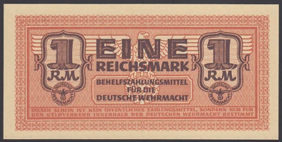Alemania 1 Reichsmark 1942 AU-UNC P. M36, Billete, Sin Circular Foto 1 de 2