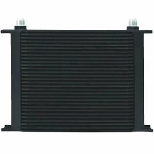 30 ROW HEAVY DUTY TRANS-MISSION OIL COOLER 8AN HOSE FITTINGS ELECTRIC FAN KIT - Picture 1 of 3