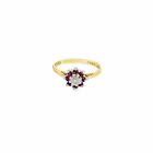 Vintage 18ct Ruby Diamond Ring