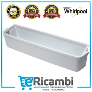 Balconcino Mensola Bottiglie Bianca Frigorifero Whirlpool 481941879209 Originale - Imagen 1 de 3