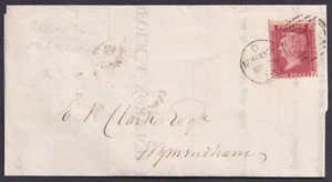 1858 Printed Hospital Patient Admission 1d Red DF ST STEPHENS GATE UDC Norwich - Picture 1 of 2