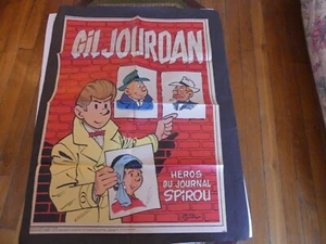 SUPPLEMENT DU JOURNAL SPIROU N°1698 POSTER TILLIEUX GIL JOURDAN  (VTO) 1970 - Picture 1 of 1