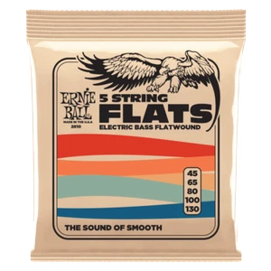 Ernie Ball 5-saitige Edelstahl Flatwound E-Bass Saiten 45-130 Stärke - Bild 1 von 1